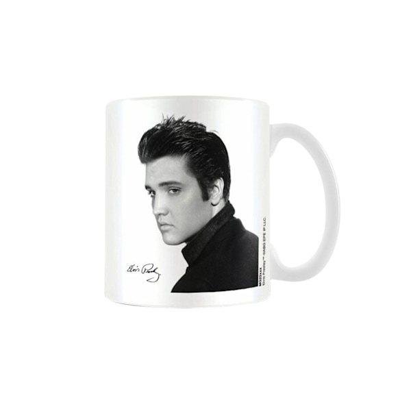 Elvis Porträtt Mugg En Storlek Vit White One Size