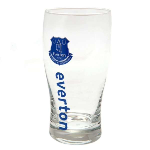 Everton FC Tulip Pint Glass One Size Klar/Royal Blue Clear/Royal Blue One Size