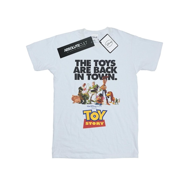 Disney Boys Toy Story Film Affisch T-shirt 5-6 År Vit White 5-6 Years