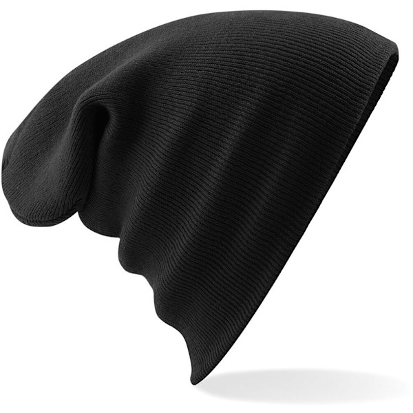 Beechfield Unisex Junior Kids Knitted Soft Touch Vinterhatt En Black One Size