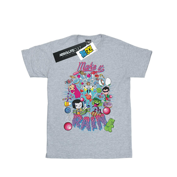 DC Comics Boys Teen Titans Go Make It Rain T-Shirt 7-8 år Sp Sports Grey 7-8 Years