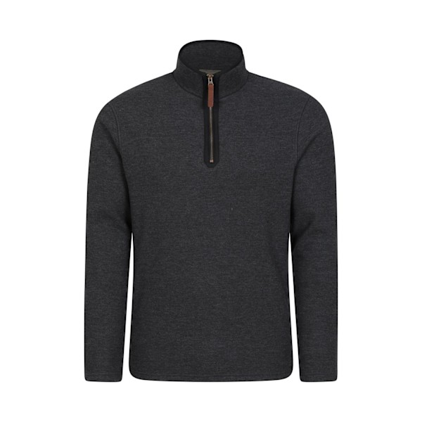 Mountain Warehouse Beta Contrast Zip Top 4XL Charcoal för män Charcoal 4XL