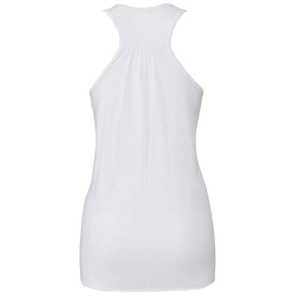 Bella + Canvas Dam/Dam Flowy Racerback Linne S Vit White S