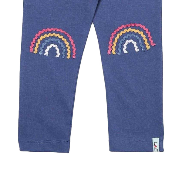 Lilly & Sid Barn/Barn Elastiska Regnbågs-Slim Leggings 0- Multicoloured 0-3 Months