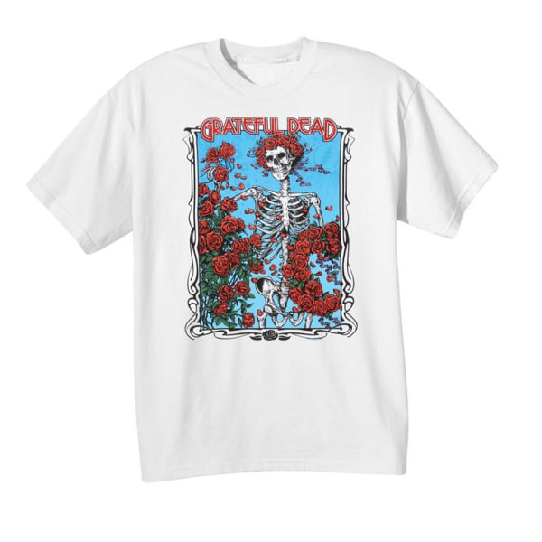 Grateful Dead Unisex Vuxen Bertha & Logo T-shirt XXL Vit White XXL