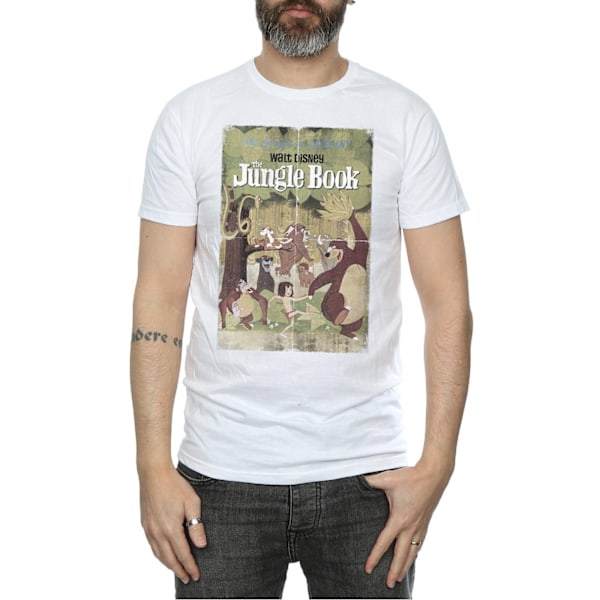 Djungelboken Herr Poster Bomull T-shirt L Vit White L