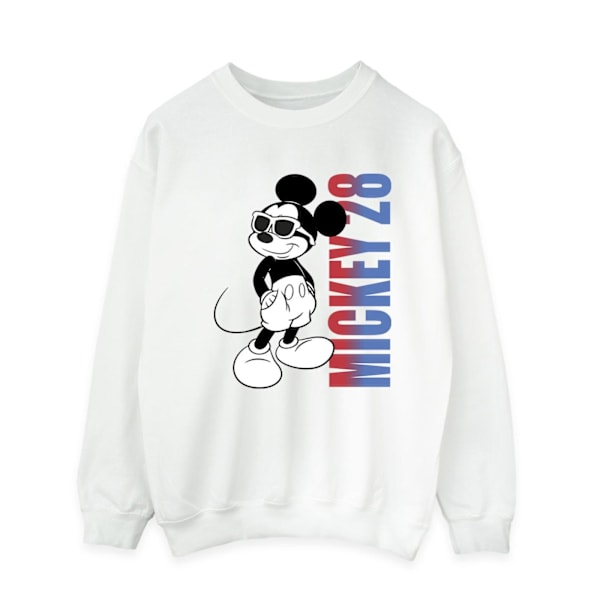 Disney Herr Mickey Mouse Gradient Sweatshirt M Vit White M