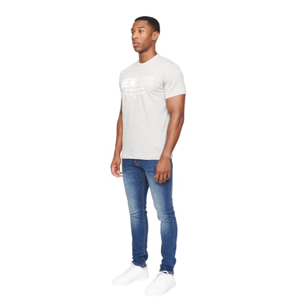 Henleys Herr Melvern T-shirt M Grå Melange Grey Marl M