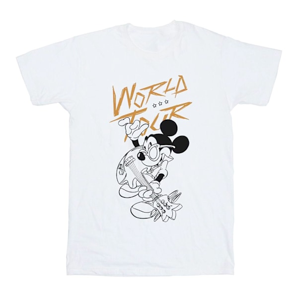 Disney Herr Mickey Mouse World Tour Line T-shirt 4XL Vit White 4XL