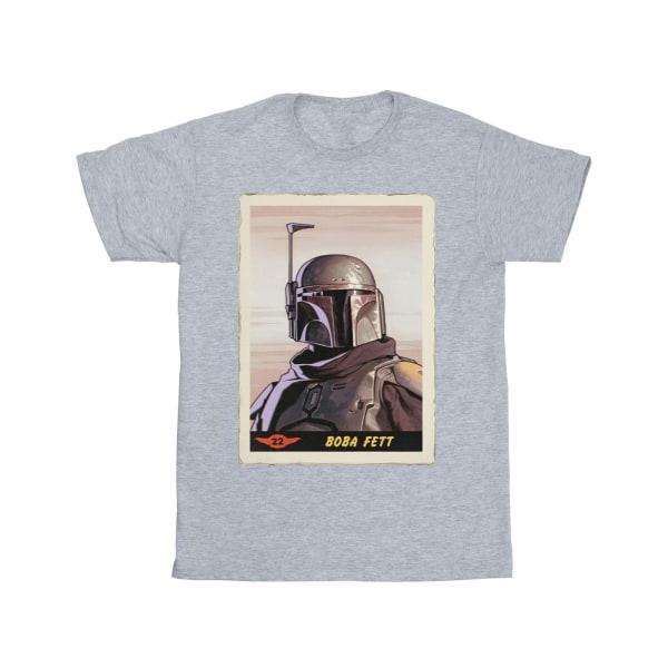 Star Wars Boys The Mandalorian Boba Fett T-shirt 7-8 år Spor Sports Grey 7-8 Years