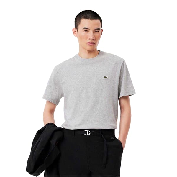 Lacoste Herr Broderad Logotyp T-shirt M Ljus Light M