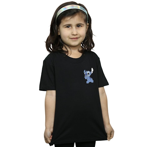 Disney Girls Lilo And Stitch Stitch Bakside Brösttryck Cotto Black 12-13 Years