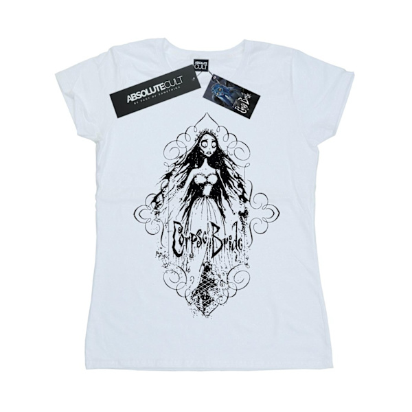 Corpse Bride Dam/Damer Skissad Brud Bomull T-shirt XXL Vit White XXL