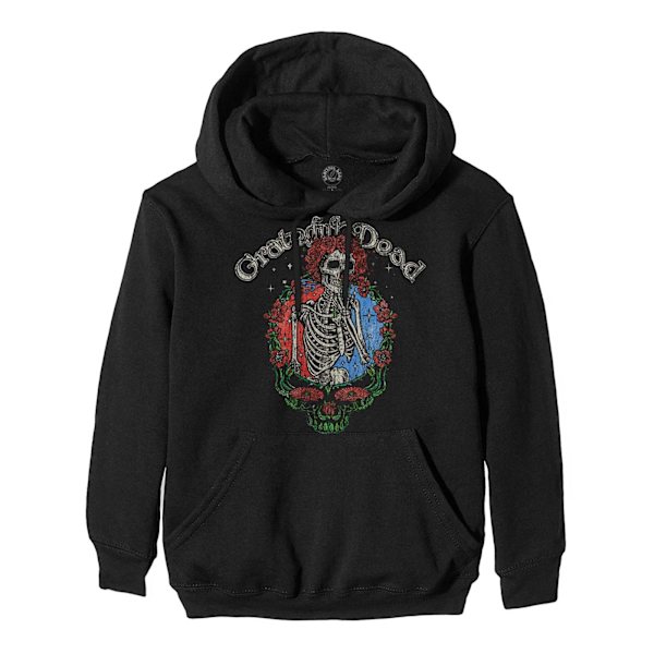 Grateful Dead Unisex Adult Stealie Floral Hoodie L Svart Black L