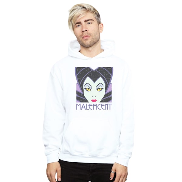 Disney Herr Maleficent Cropped Head Hoodie 3XL Vit White 3XL