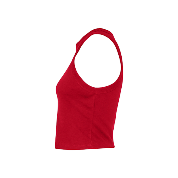 Bella + Canvas Dam/Dames Micro-Rib Racer Tank Top M Solid R Solid Red M