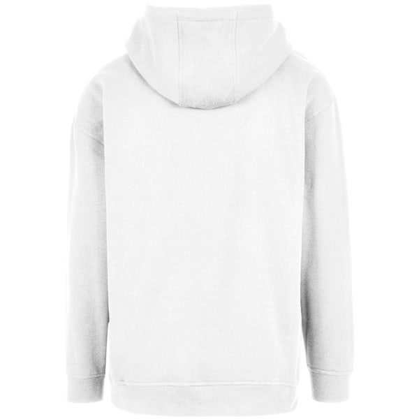 Build Your Brand Basic Oversized Hoodie för män XXL Vit White XXL