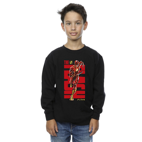 DC Comics The Flash Dash Sweatshirt för pojkar 7-8 år Svart Black 7-8 Years