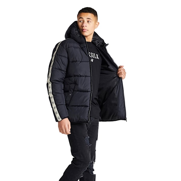 SikSilk Pojkar Bubble Parka 9-10 År Svart Black 9-10 Years