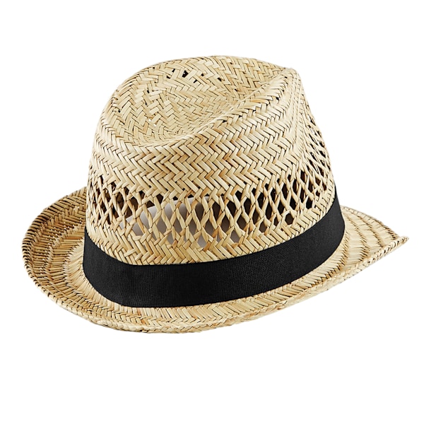 Beechfield Straw Summer Trilby S-M Naturlig Natural S-M