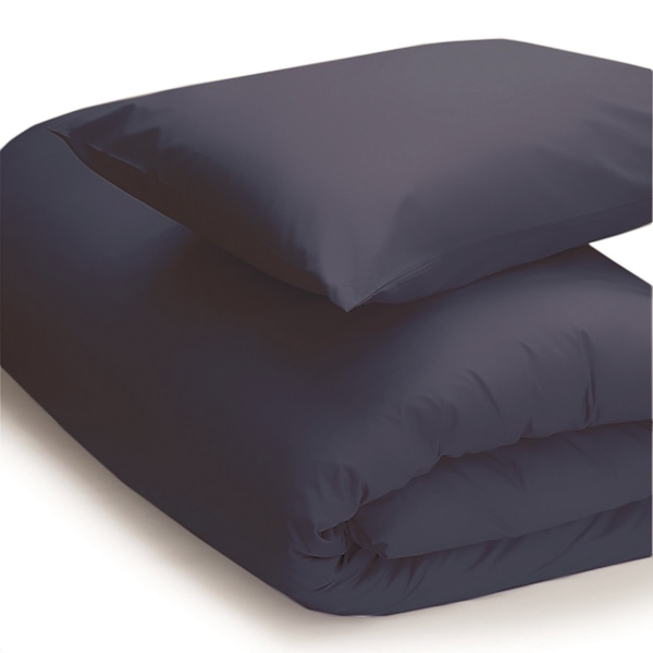 Belledorm Easycare Percale Påslakan Enkelsäng Marinblå Navy Single