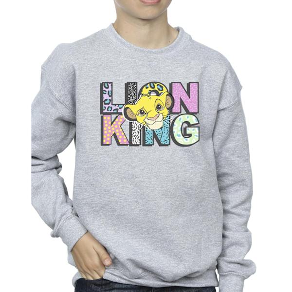 Disney Boys The Lion King Mönsterlogotyp Sweatshirt 7-8 år Spo Sports Grey 7-8 Years