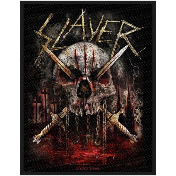 Slayer Skull & Swords Patch One Size Multicoloured Multicoloured One Size