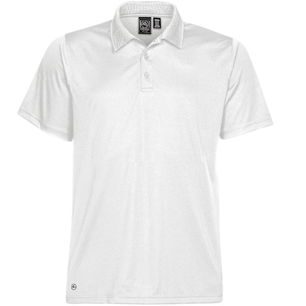 Stormtech Mens Eclipse H2X-Dry Pique Polo M Vit White M