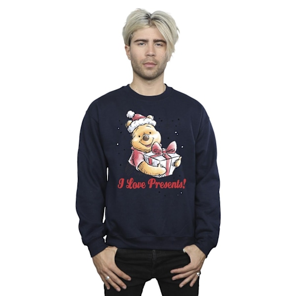 Disney Winnie The Pooh Love Presents Sweatshirt XXL Marinblå Navy Blue XXL