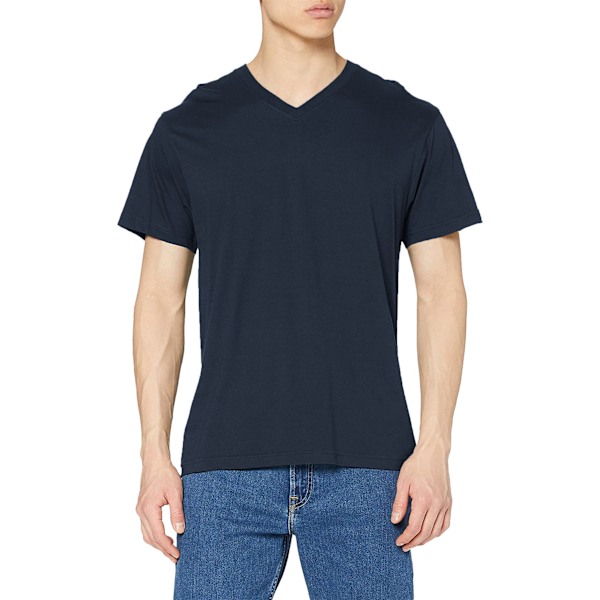 Stedman Herr Klassisk V-ringad T-shirt 2XL Blå Midnatt Blue Midnight 2XL
