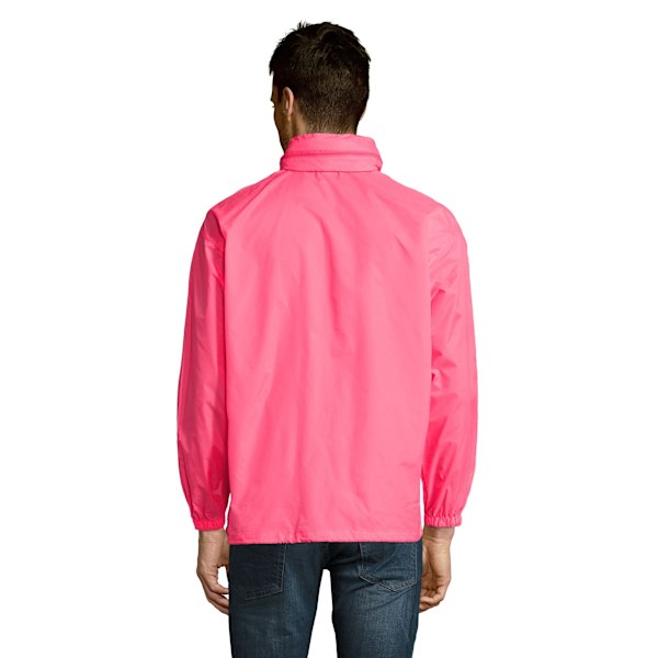 SOLS Unisex Surf Windbreaker Lättviktsjacka M Neonrosa Neon Pink M
