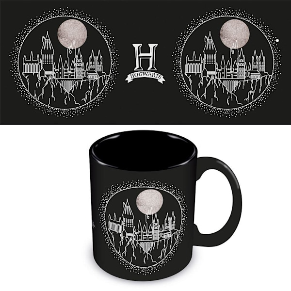 Harry Potter Hogwarts slott mugg One Size Svart Black One Size