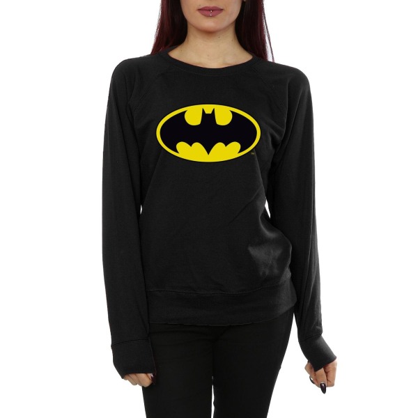 Batman Dam/Ladies logotyp bomullströja XL Svart Black XL