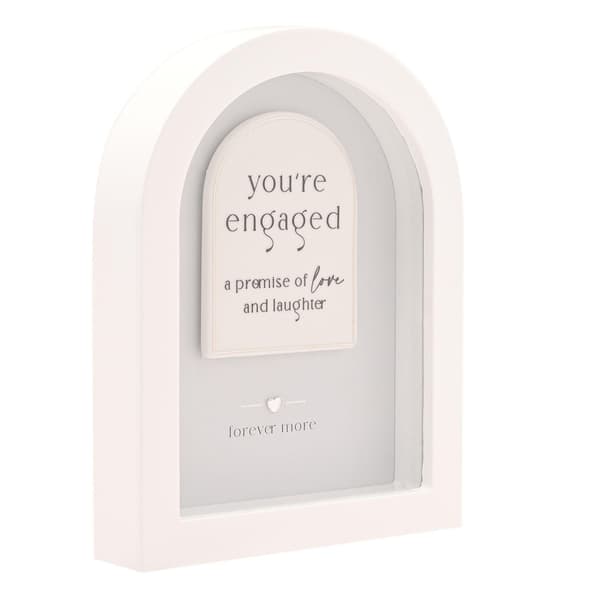 Amore Arch Plaque 18cm - Förlovad One Size Vit White One Size