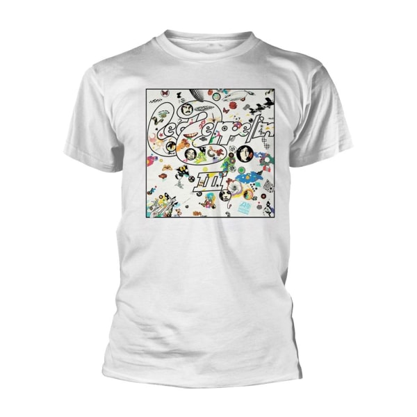 Led Zeppelin Unisex Vuxen III Album T-shirt L Vit White L