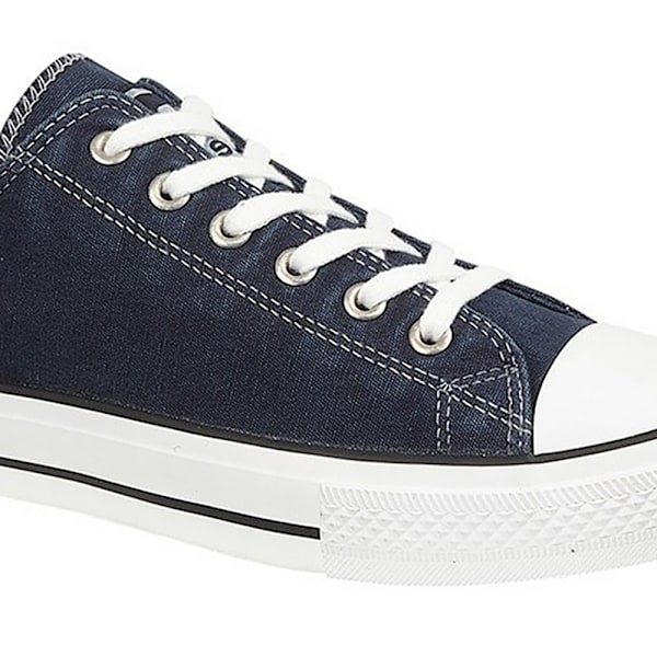 Dek Canvas Plimsolls för män 7 UK Navy Navy 7 UK
