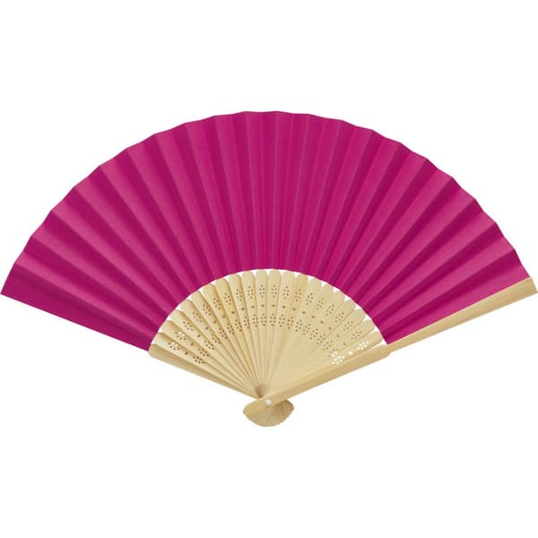 Carmen Bambu Handhållen Fläkt One Size Rosa Pink One Size