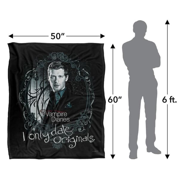 Vampire Diaries Jag Dejtar Bara Original Blanket One Size Multicol Multicoloured One Size