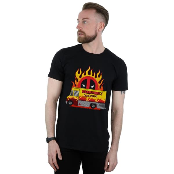 Marvel Herr Deadpool Chimichangas Van T-Shirt S Svart Black S