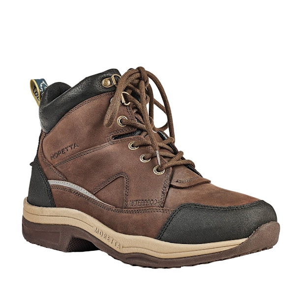 Moretta Dam/Dam Buffalo Läder Ankel Boots 4 UK Brun Brown 4 UK