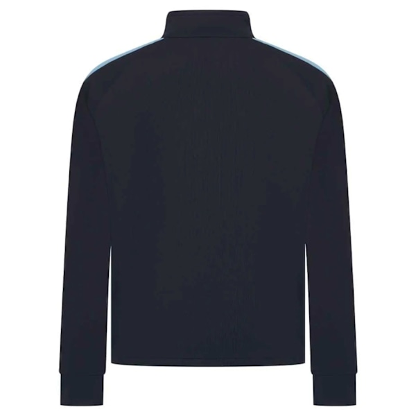 Finden & Hales Herr Kontrastpanel Stickad Träningsoverdel XXL Na Navy/Sky XXL