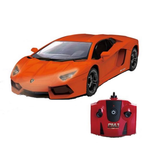 Lamborghini Aventador Radiostyrd bil 34 x 16cm Orange Orange 34 x 16cm