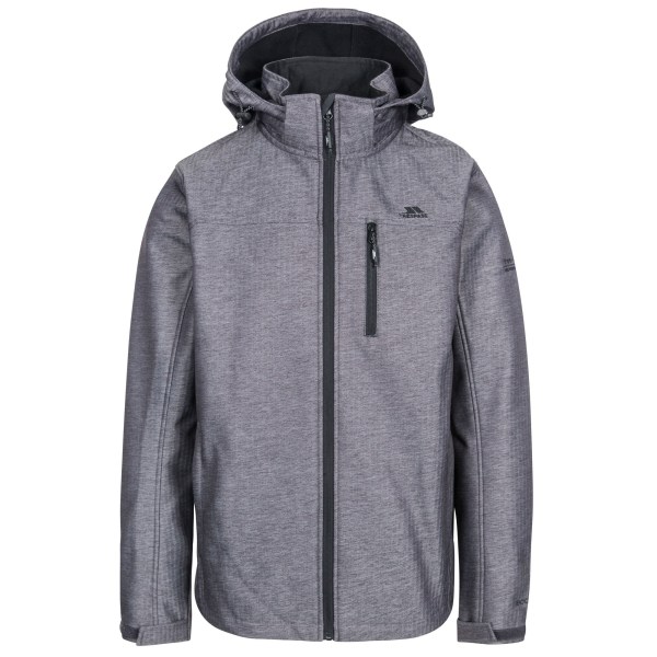 Trespass Mens Carter Vattentät Softshell Jacka XXS Grå Textu Grey Texture XXS