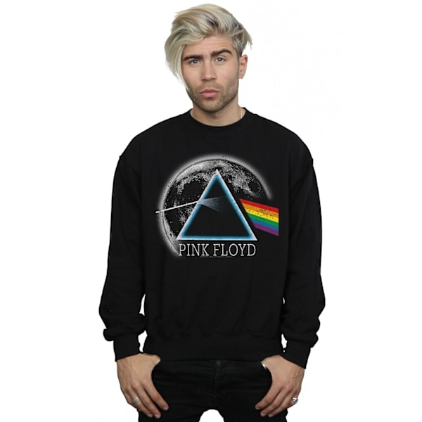 Pink Floyd Herr Dark Side Of The Moon Distressed Sweatshirt 4XL Black 4XL