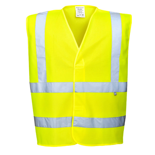 Portwest Herr Flamresistent Antistatisk Hi-Vis Väst L-XL Gul Yellow L-XL