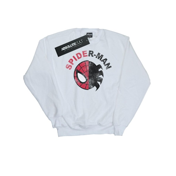 Marvel Boys Spider-Man Classic Split Sweatshirt 9-11 år Vit White 9-11 Years