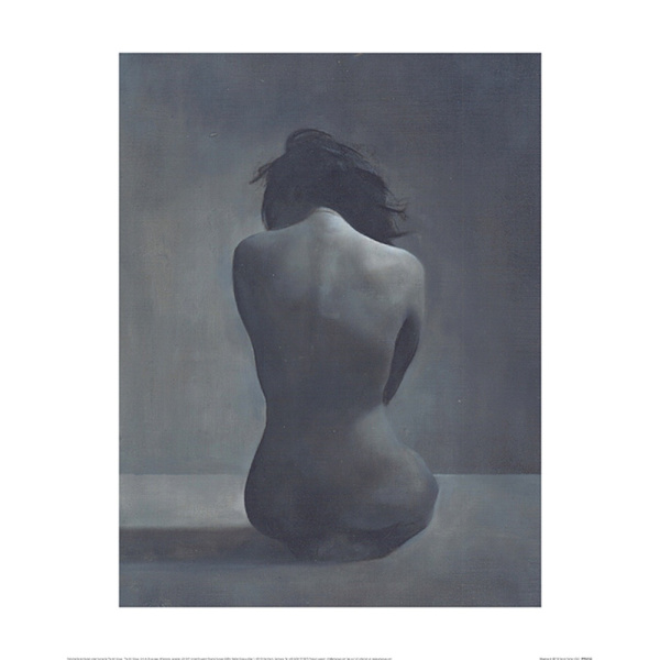 Patrick Palmer Absence In Oil Inramad Poster 40cm x 50cm Svart/G Black/Grey 40cm x 50cm