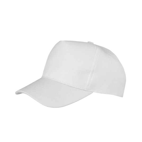 Result Headwear Boston 5 Panel Polycotton Baseball Cap One Size White One Size