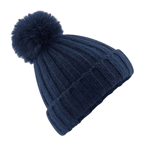 Beechfield Unisex Vuxen Verbier Pom Pom Mössa One Size Marinblå Navy One Size