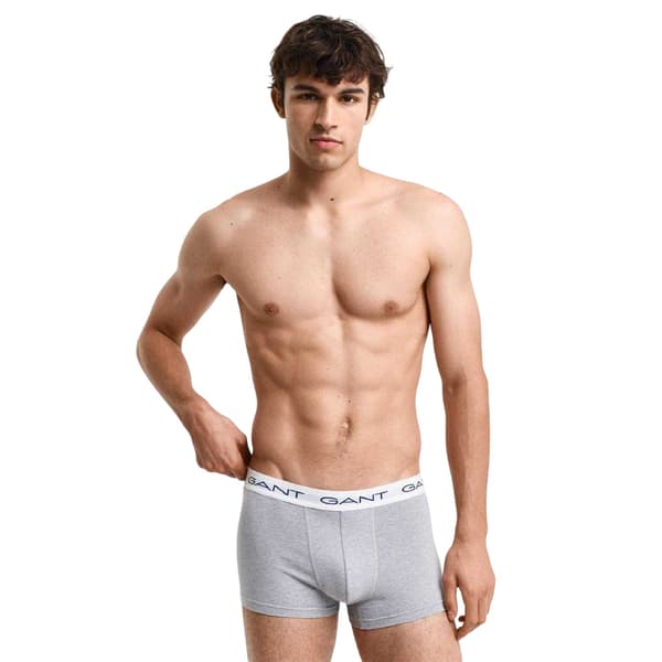 Gant Herr Slim Boxer Shorts i Bomullsblandning (3-pack) M Grå Grey M